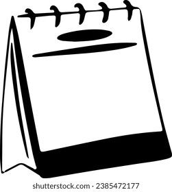 Calendar Doodle Drawing Vector Illustration