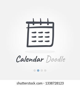 Calendar doodle icon