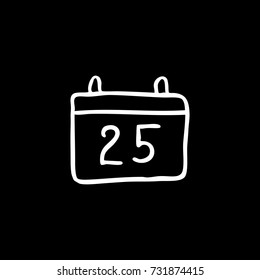 calendar doodle icon
