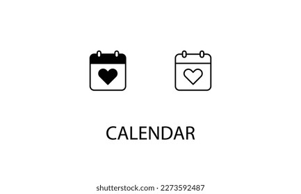 Calendar double icon design stock illustration