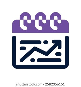calendar dual tone icon. vector icon for your website, mobile, presentation, and logo design.