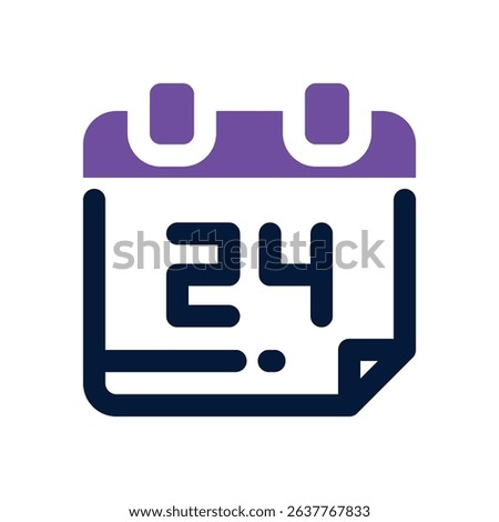 calendar duotone icon. Sleek and modern vector icon for websites, mobile apps, marketing materials, and corporate design. Fully scalable and ready to use.