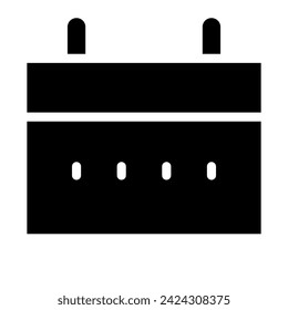Kalender der Bildung Solid-Icon-Sammlungen