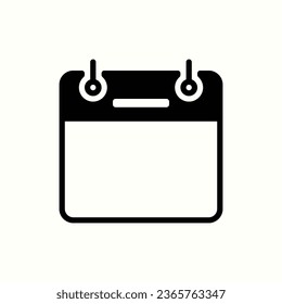 calendario, icono negro vacío, icono aislado en fondo claro, perfecto para sitio web, blog, logo, diseño gráfico, medios sociales, interfaz de usuario, aplicación móvil