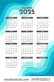 Calendar English 2025 National Holidays Calendar commemorative dates and holidays 2025