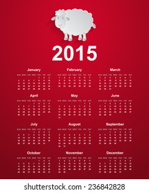 Calendar  european  2015 / 2015 calendar design. vector iluustrations