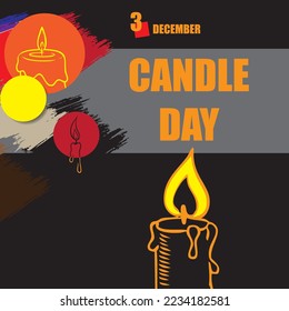 The calendar event is celebrated in December - Candle Day