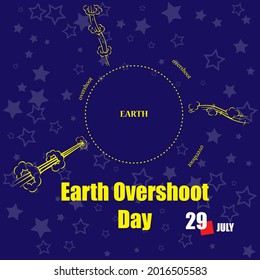 The calendar event is celebrated in July - Earth Overshoot Day