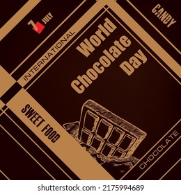 The calendar event is celebrated in july - World Chocolate Day