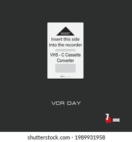 The calendar event is celebrated in june - VCR Day