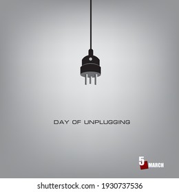 The calendar event is celebrated in March - Day of Unplugging