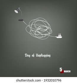 The calendar event is celebrated in March - holiday Day of Unplugging
