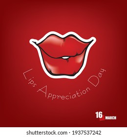 The calendar event is celebrated in March - Lips Appreciation Day