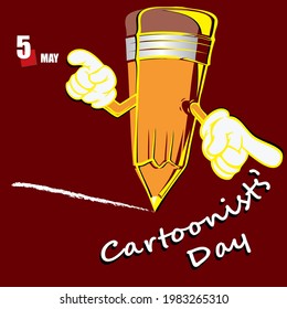 The calendar event is celebrated in may - Day of cartoonists