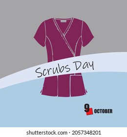 The calendar event is celebrated in october - Scrubs Day