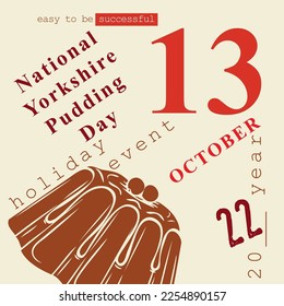 The calendar event is celebrated in October - Yorkshire Pudding Day