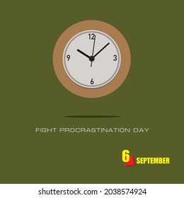 The calendar event is celebrated in September - Fight Procrastination Day