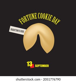 The calendar event is celebrated in September - Fortune Cookie Day