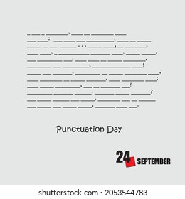 The calendar event is celebrated in September - Punctuation Day