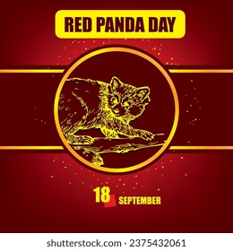 The calendar event is celebrated in September - Red Panda Day