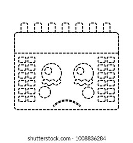 calendar event cute cry kawaii cartoon