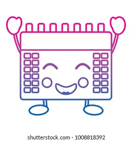 calendar event cute happy kawaii cartoon
