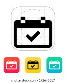 Calendar event day icon. Vector illustration.