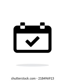 Calendar event day simple icon on white background. Vector illustration.