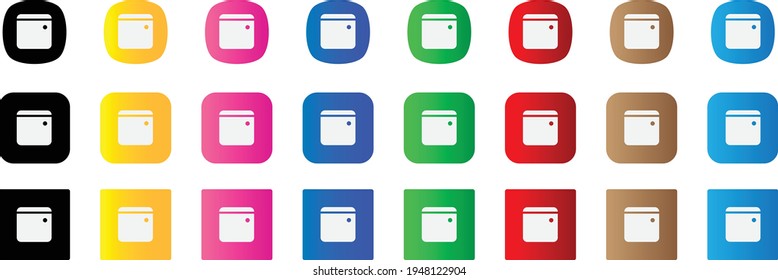 icono de relleno de evento de calendario. conjunto de iconos web . colección de iconos. Ilustración vectorial simple.