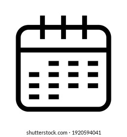 icono de evento de calendario o logotipo símbolo de signo aislado ilustración vectorial - iconos vectoriales de estilo negro de alta calidad
