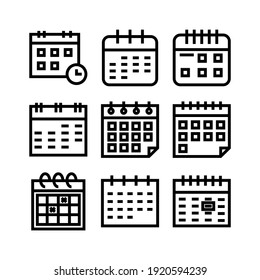 icono de evento de calendario o logotipo símbolo de signo aislado ilustración vectorial - Colección de iconos vectoriales de estilo negro de alta calidad
