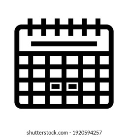 calendar event icon or logo isolated sign symbol vector illustration - high quality black style vector icons
