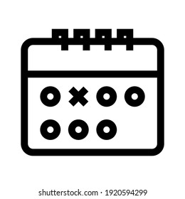 calendar event icon or logo isolated sign symbol vector illustration - high quality black style vector icons

