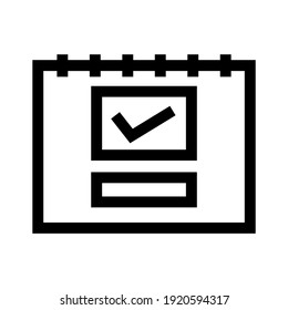 calendar event icon or logo isolated sign symbol vector illustration - high quality black style vector icons
