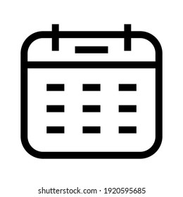 calendar event icon or logo isolated sign symbol vector illustration - high quality black style vector icons
