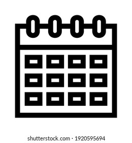 calendar event icon or logo isolated sign symbol vector illustration - high quality black style vector icons
