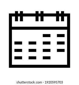 calendar event icon or logo isolated sign symbol vector illustration - high quality black style vector icons
