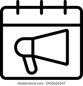 calendar event line icon illustration vector