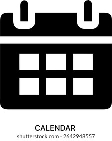 Calendar and Event Scheduling Reminder Icon Design