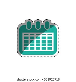 Calendar event symbol icon vector illustration graphic design