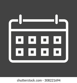 Calendar, event, year icon vector image. Can also be used for wedding. Suitable for use on web apps, mobile apps and print media.