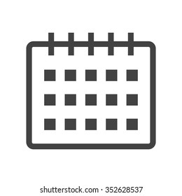 Calendar, event, year icon vector image. Can also be used for office. Suitable for use on web apps, mobile apps and print media.