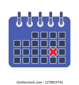 Calendar events icon- date symbol-agenda illustration-deadline vector-calender icon