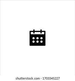 Calendar filled icon illustration- Vector