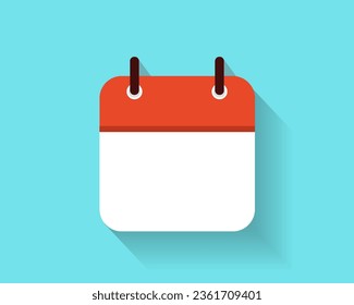 Calendar Flat Daily Icon Template. Vector illustration