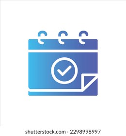 calendario en estilo de diseño plano