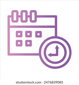 calendario en estilo de diseño plano