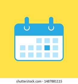 Calendar flat design. vector illustration