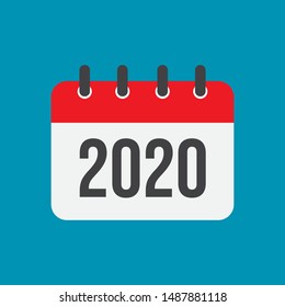 Calendar flat design. vector illustration