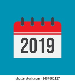 Calendar flat design. vector illustration
